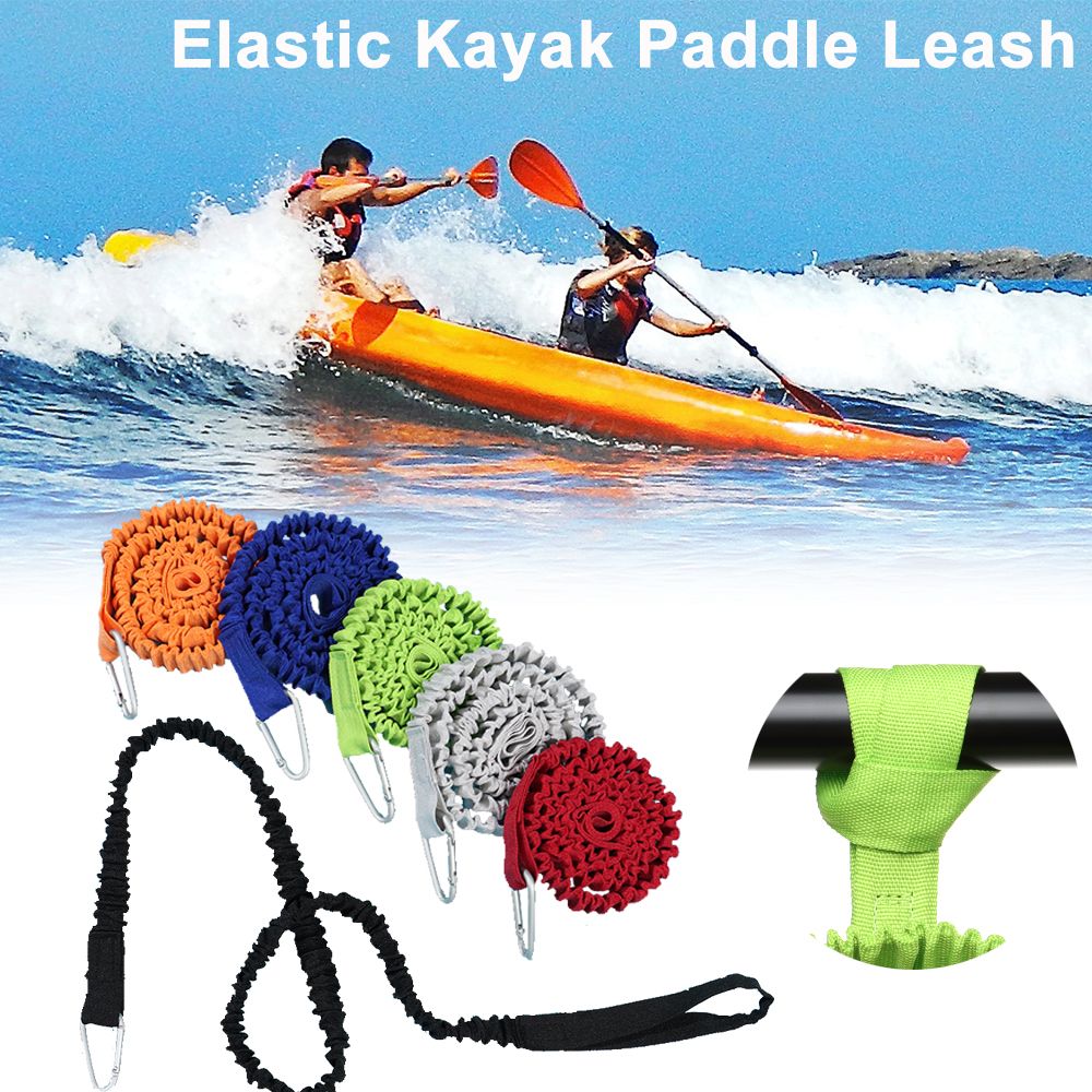 Adjustable Elastic Kayak Canoe - Fishing Kayak Paddle Leash บทวิจารณ์และราคา
