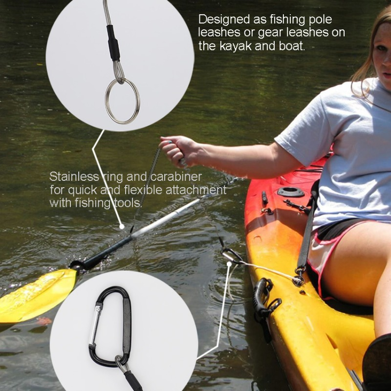 Ackibbik 6pcs Fishing Lanyard  - Fishing Kayak Paddle Leash บทวิจารณ์และราคา