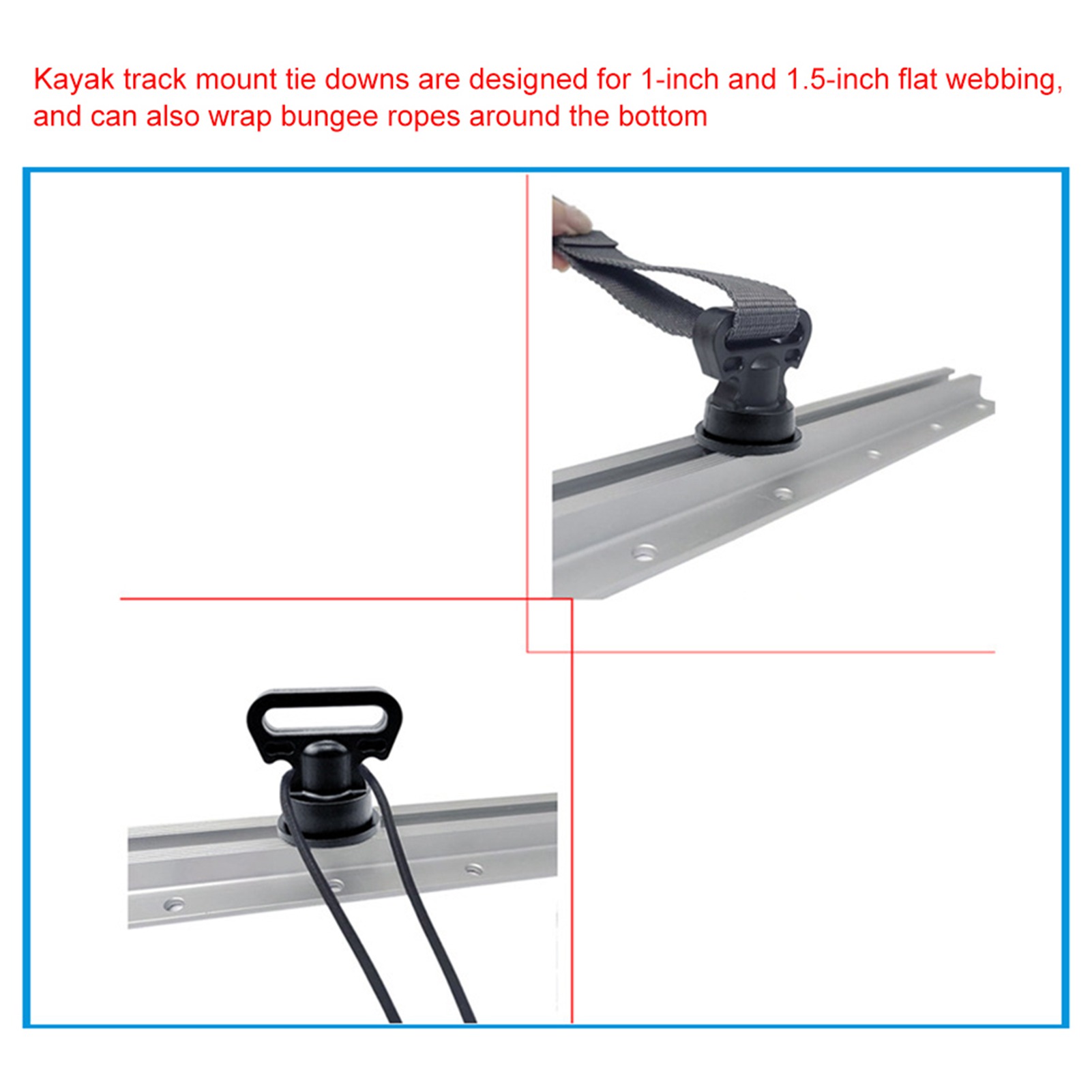 4pcs Kayak Track Mount Vertica - Fishing Kayak Crate บทวิจารณ์และราคา