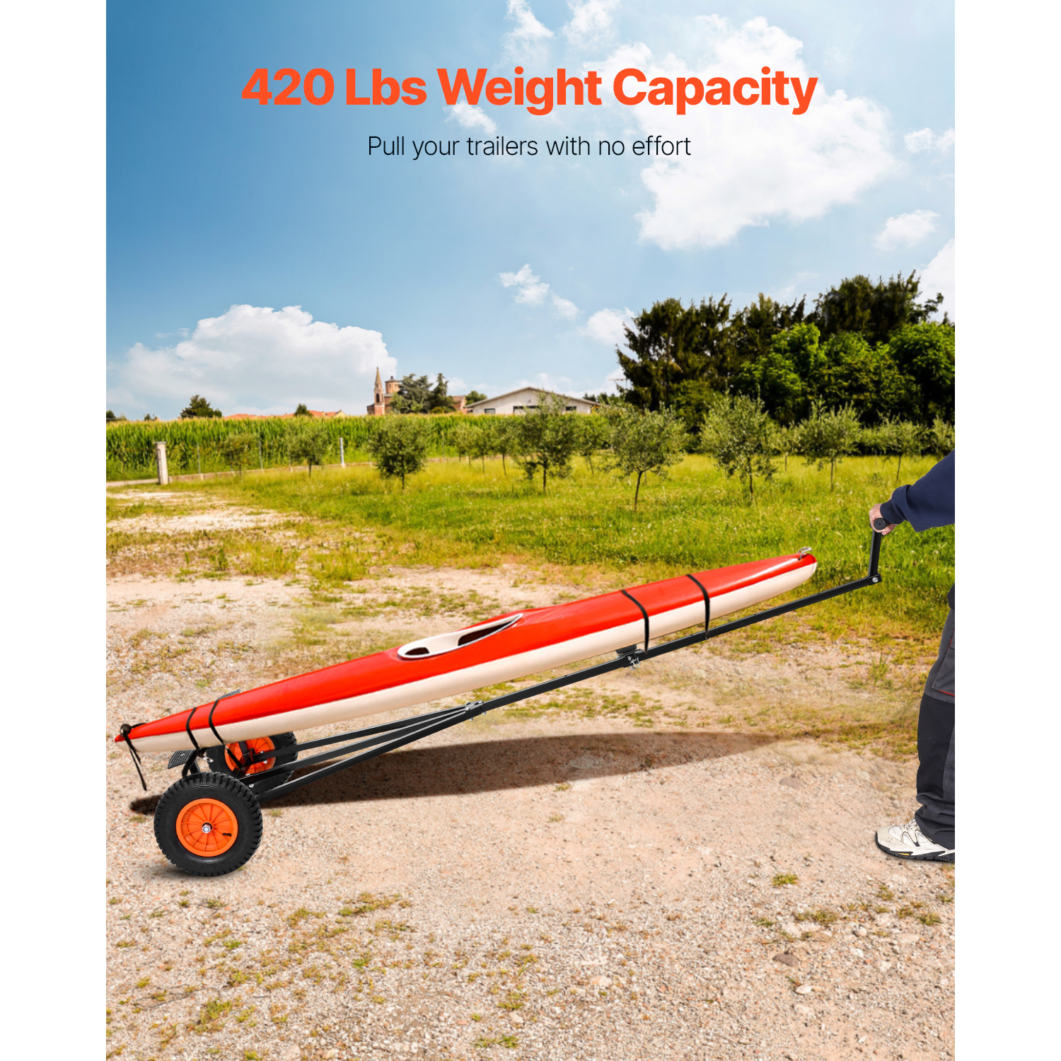 SucceBuy 420lbs Boat Trailer D - Fishing Kayak Sit On Top บทวิจารณ์และราคา