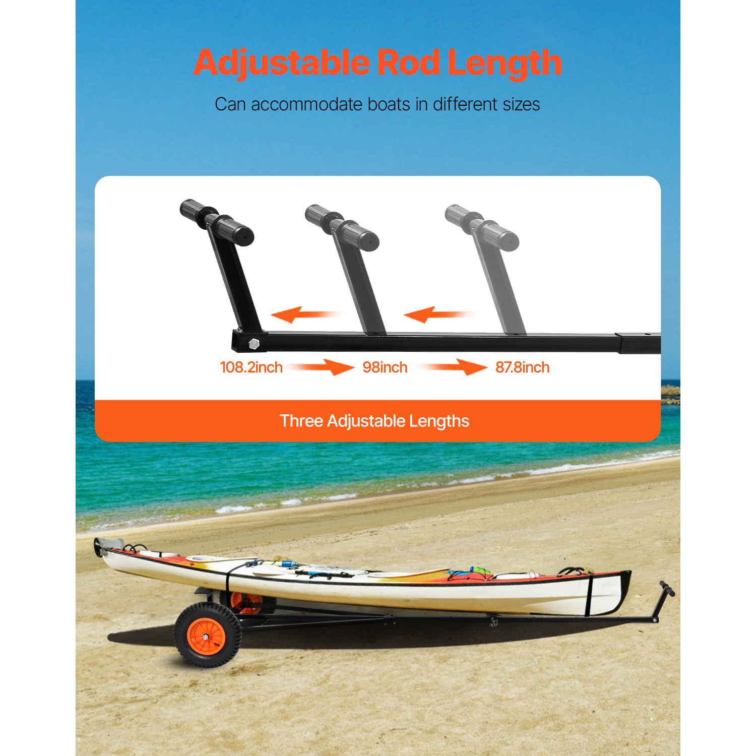 SucceBuy 420lbs Boat Trailer D - Fishing Kayak Sit On Top บทวิจารณ์และราคา