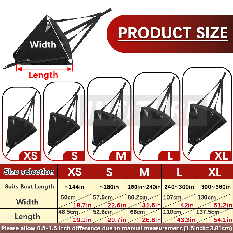 18-53'' Sea Drogue Anchor Floa - Fishing Kayak Anchor บทวิจารณ์และราคา