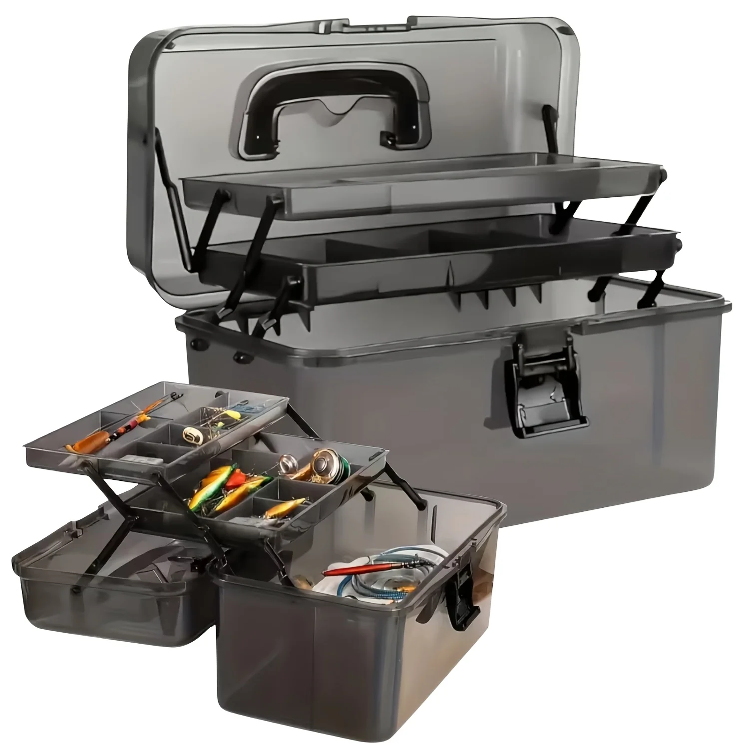 Durable PE Fishing Gear Box |  - Fishing Kayak Crate บทวิจารณ์และราคา