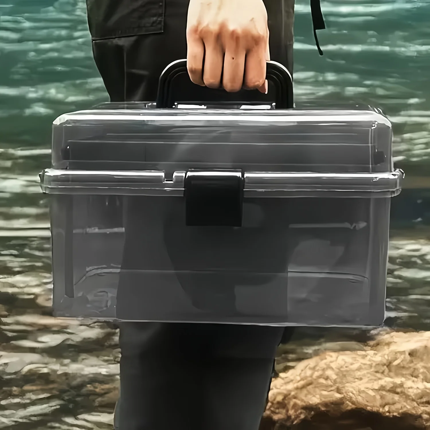 Durable PE Fishing Gear Box |  - Fishing Kayak Crate บทวิจารณ์และราคา