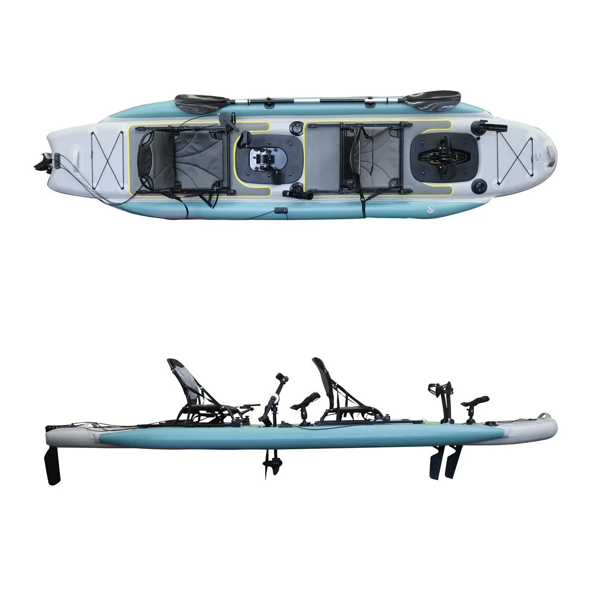 2026 14FT 2-Person Sit-On-Top  - Fishing Kayak Sit On Top บทวิจารณ์และราคา