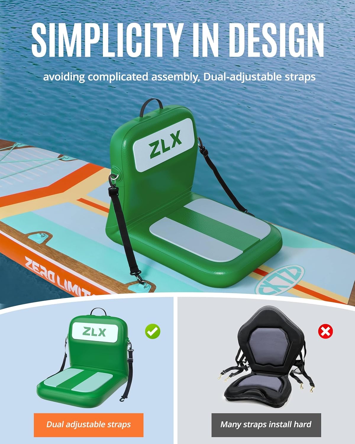 Portable Inflatable Kayak Seat - Fishing Kayak Seat บทวิจารณ์และราคา
