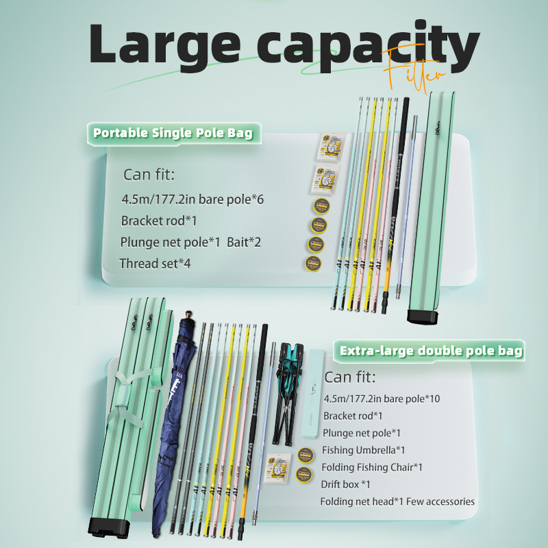 Waterproof Fishing Pole Bag, M - Fishing Kayak Storage Bag บทวิจารณ์และราคา