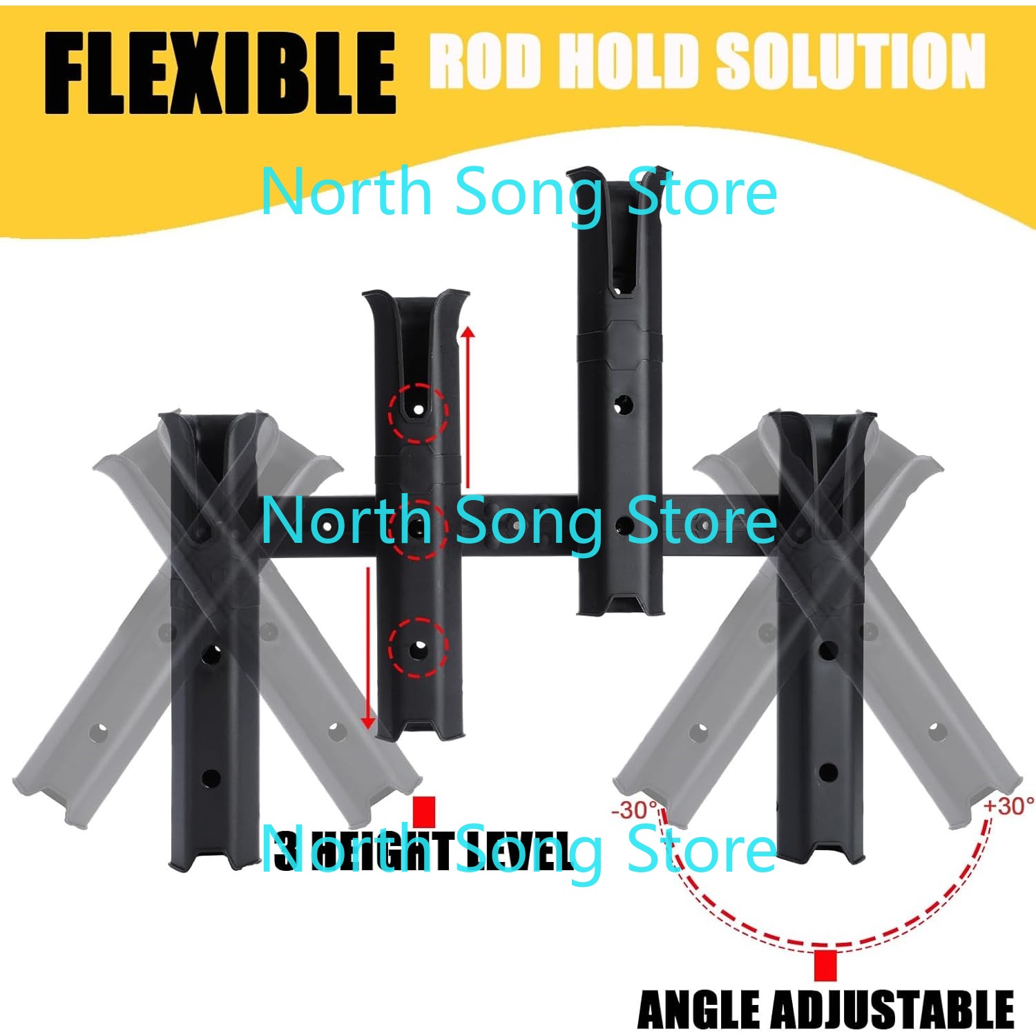 Adjustable Fishing Rod Holders - Fishing Kayak Crate บทวิจารณ์และราคา