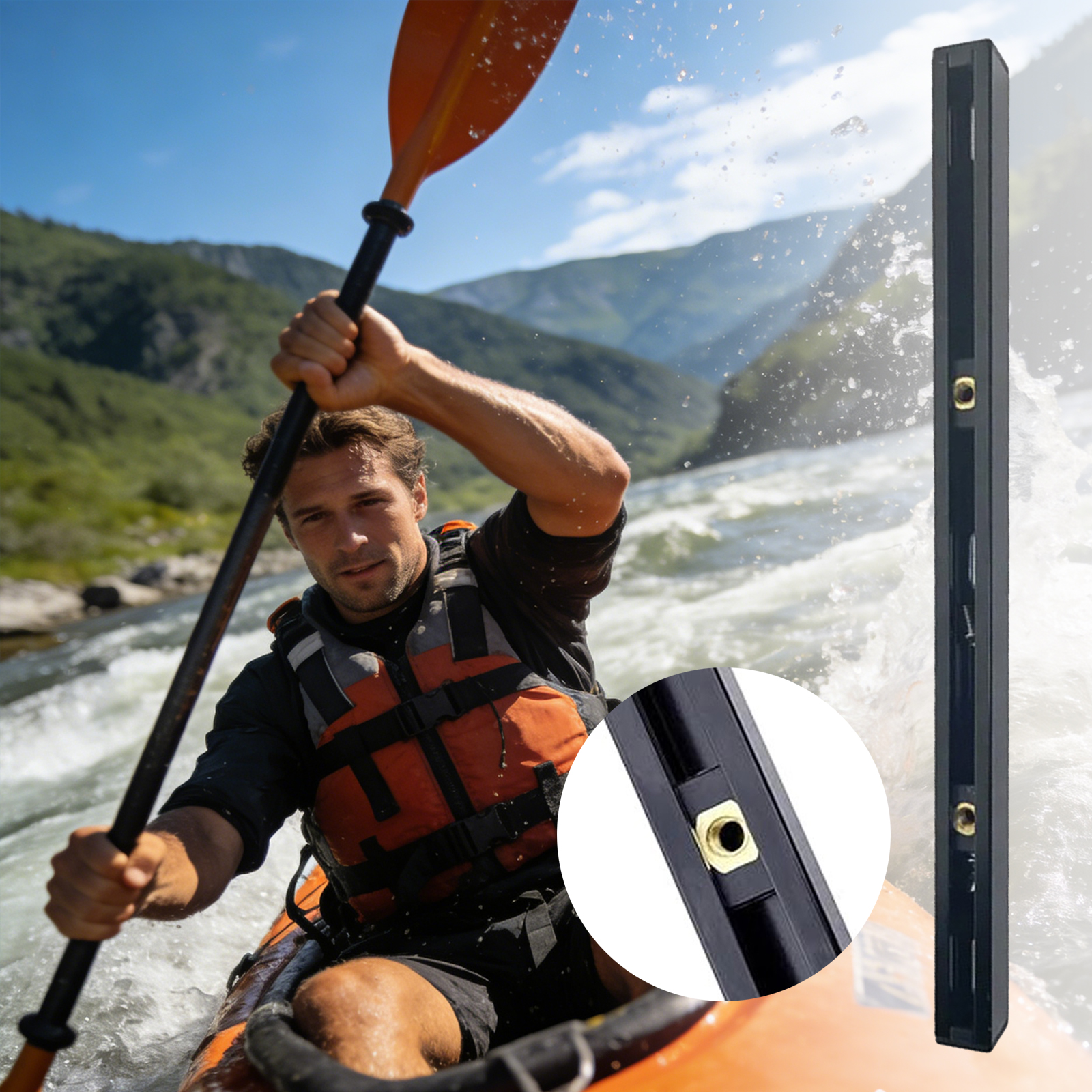 ABS Side Mount Kayak Slide Tra - Fishing Kayak Storage Bag บทวิจารณ์และราคา