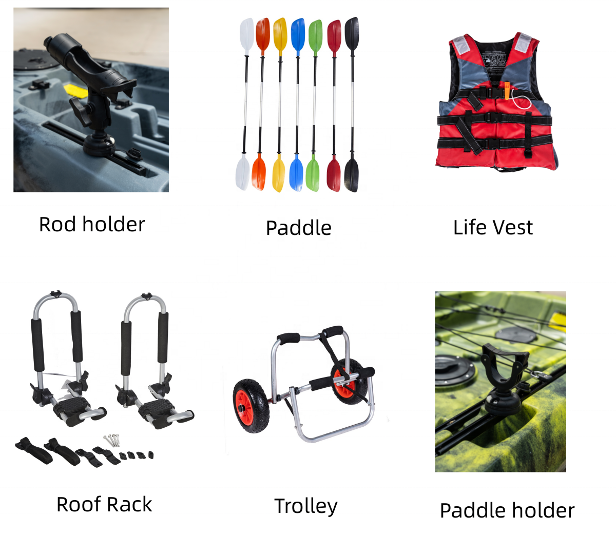 LSF  Aluminum Durable Hand Kay - Fishing Kayak Cart บทวิจารณ์และราคา