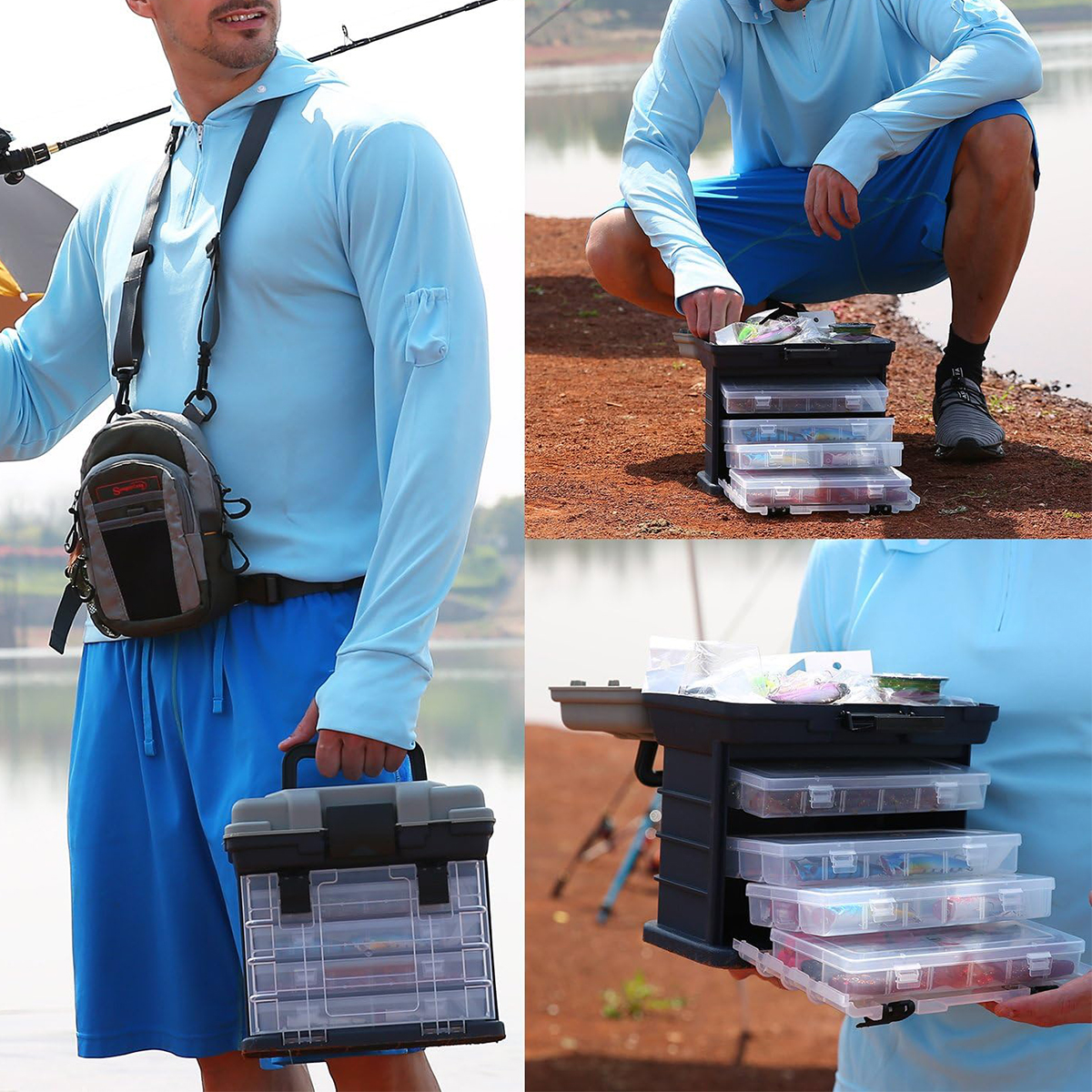 Multifunction Fashing Tackle B - Fishing Kayak Crate บทวิจารณ์และราคา
