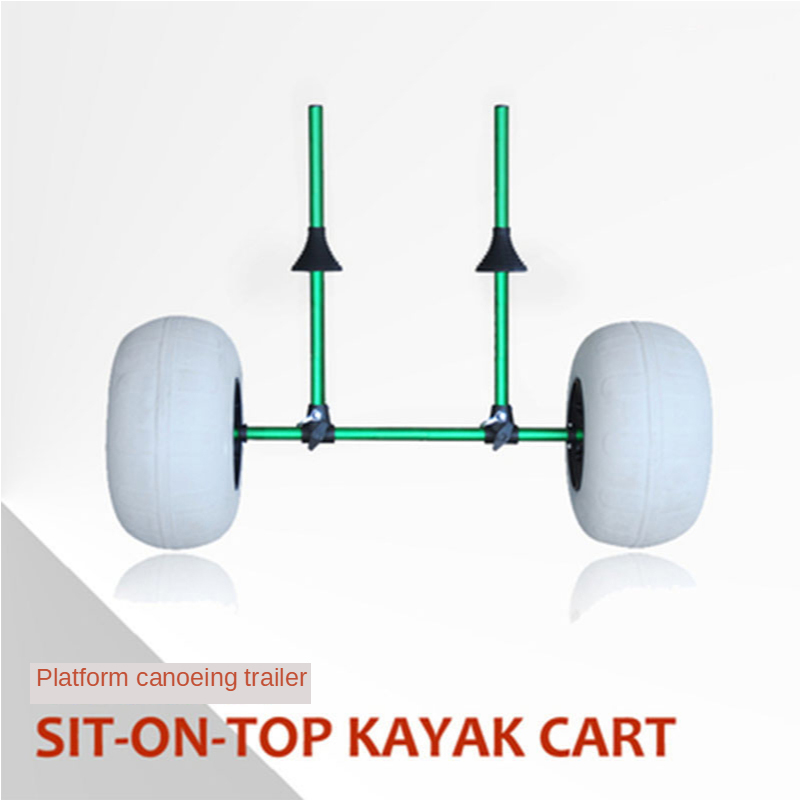 Foldable Upright Kayak Trailer - Fishing Kayak Cart บทวิจารณ์และราคา