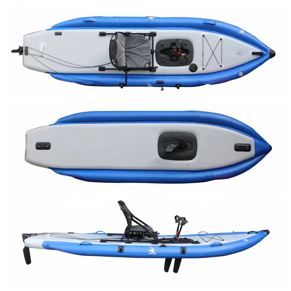 12ft Single Sit-On-Top Inflata - Fishing Kayak Pedal Drive บทวิจารณ์และราคา