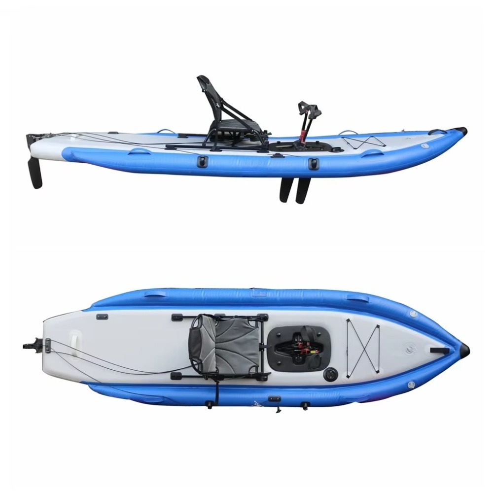 12ft Single Sit-On-Top Inflata - Fishing Kayak Pedal Drive บทวิจารณ์และราคา