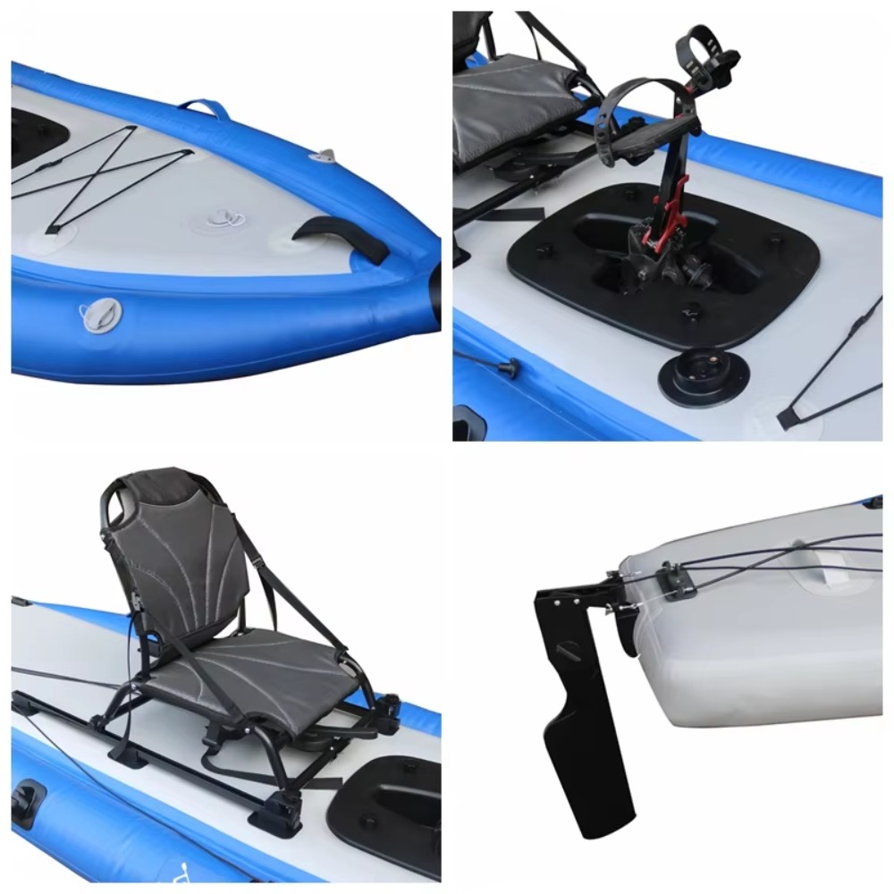 12ft Single Sit-On-Top Inflata - Fishing Kayak Pedal Drive บทวิจารณ์และราคา