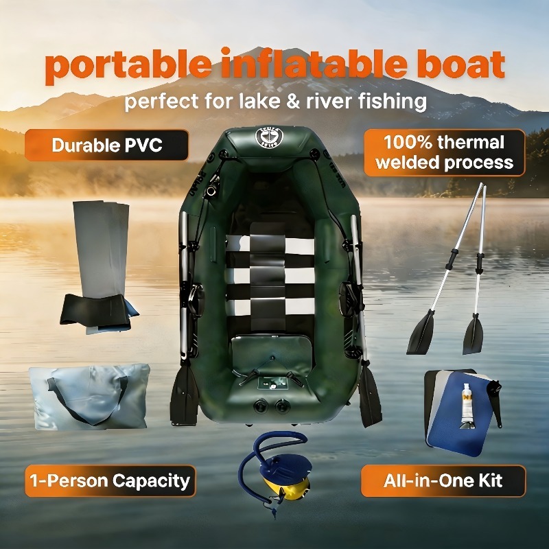 1 Person Fishing Boat Cheap In - Fishing Kayak Inflatable บทวิจารณ์และราคา
