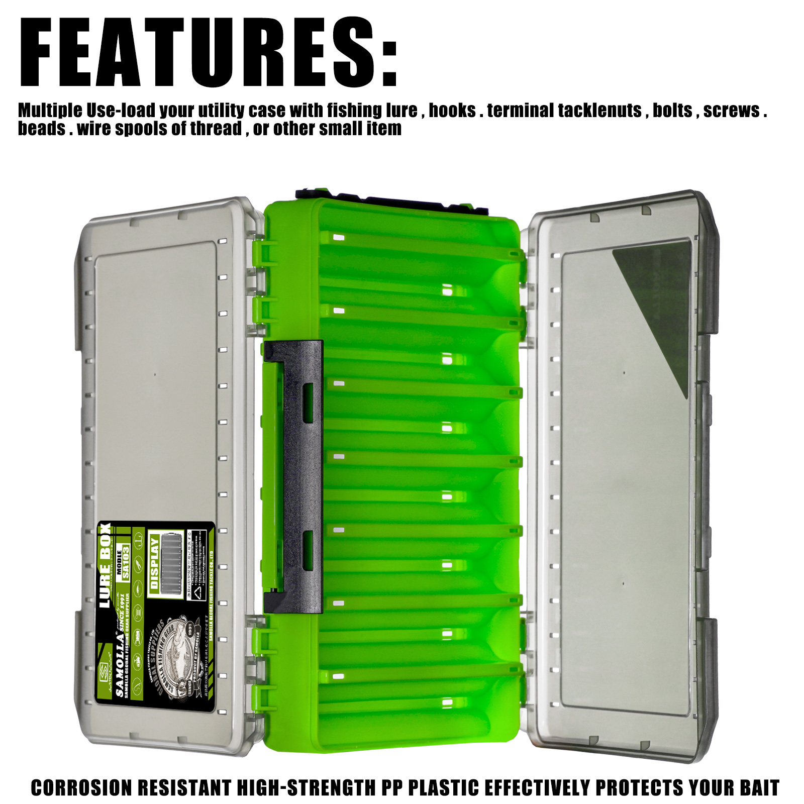 Double Sided Lure Baits Box Fi - Fishing Kayak Crate บทวิจารณ์และราคา