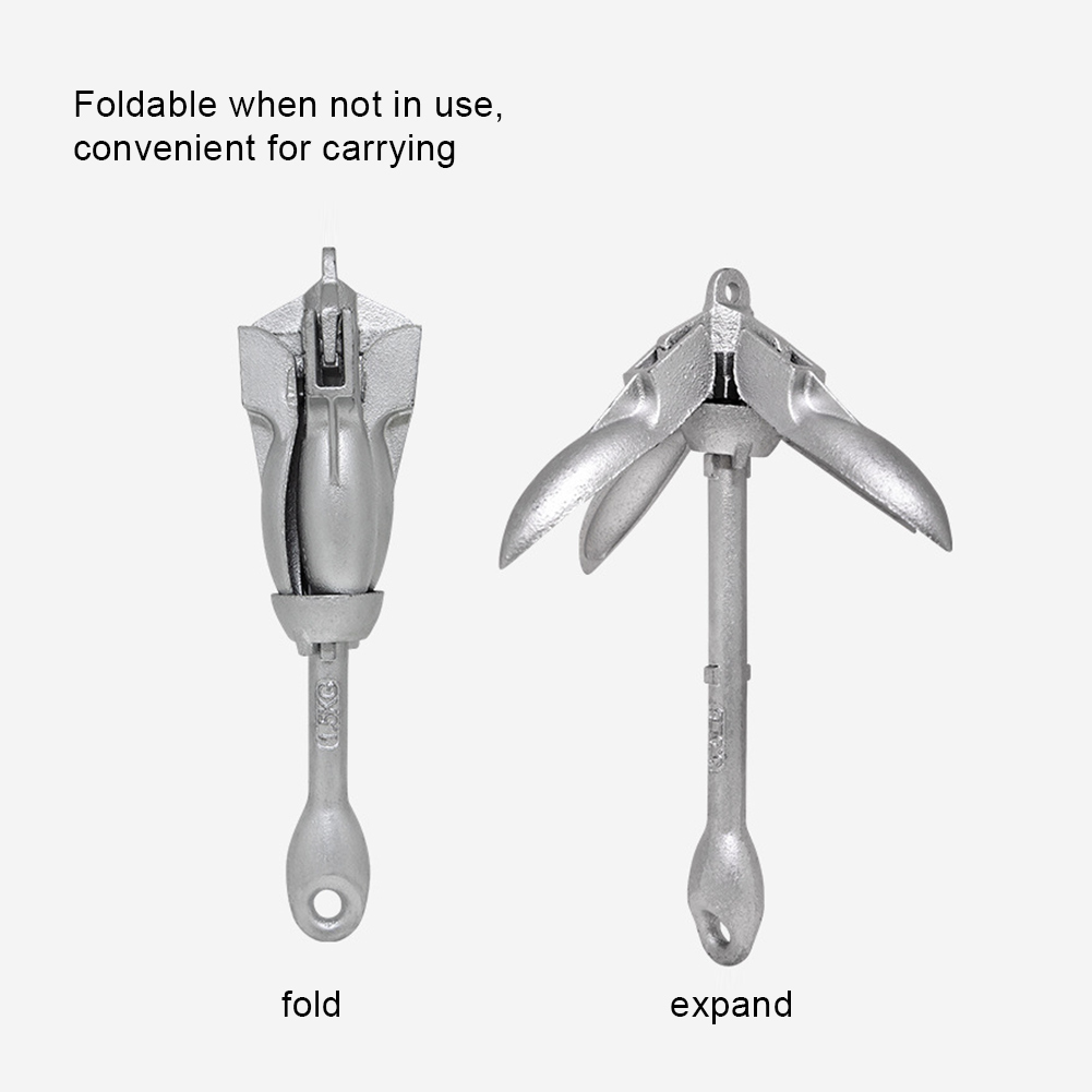 0.7KG 1.5KG Grapnel Anchor wit - Fishing Kayak Anchor บทวิจารณ์และราคา