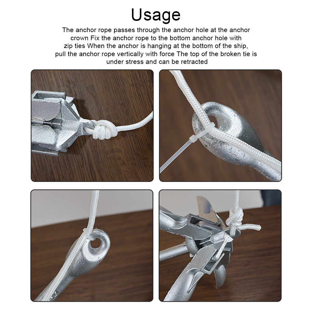 0.7KG 1.5KG Grapnel Anchor wit - Fishing Kayak Anchor บทวิจารณ์และราคา