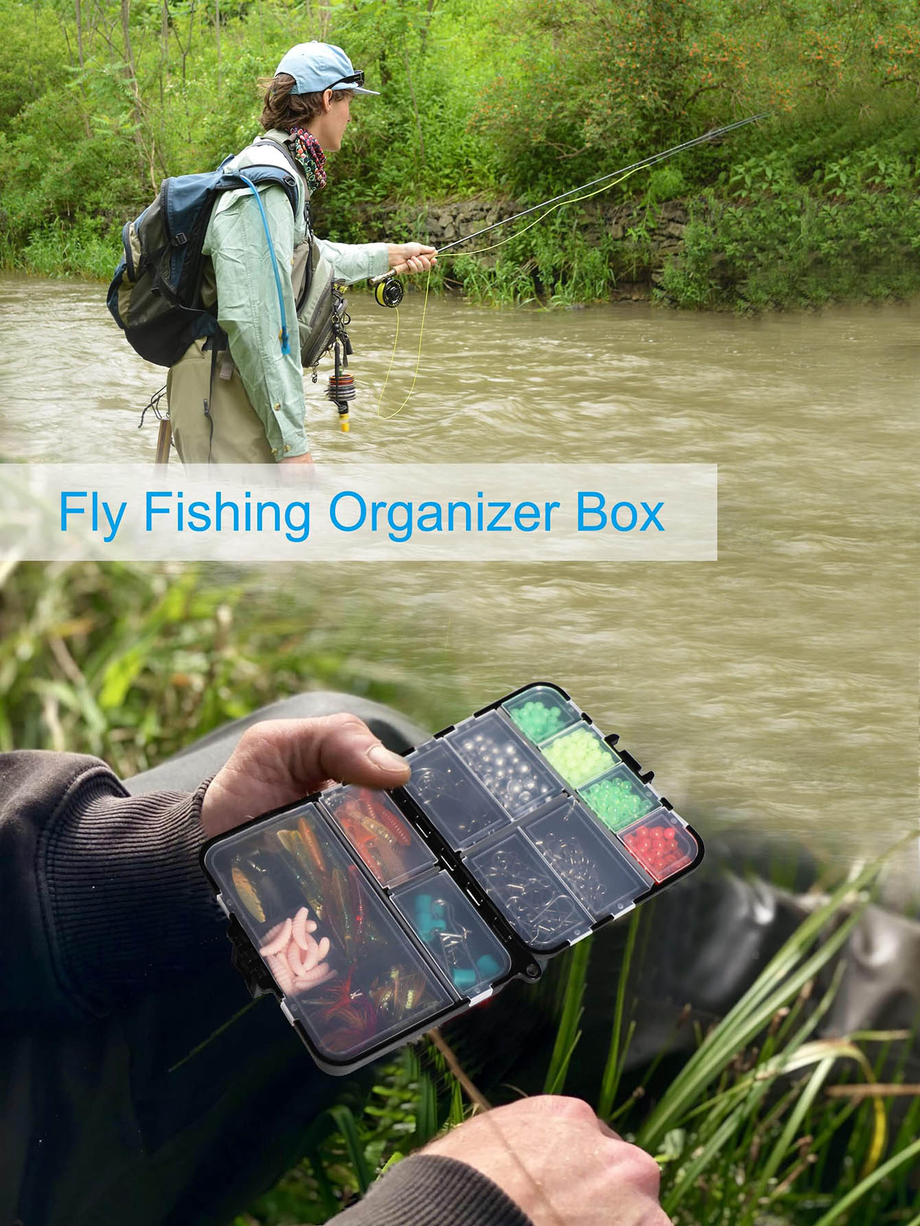 Small Tackle Box Organizer Min - Fishing Kayak Crate บทวิจารณ์และราคา