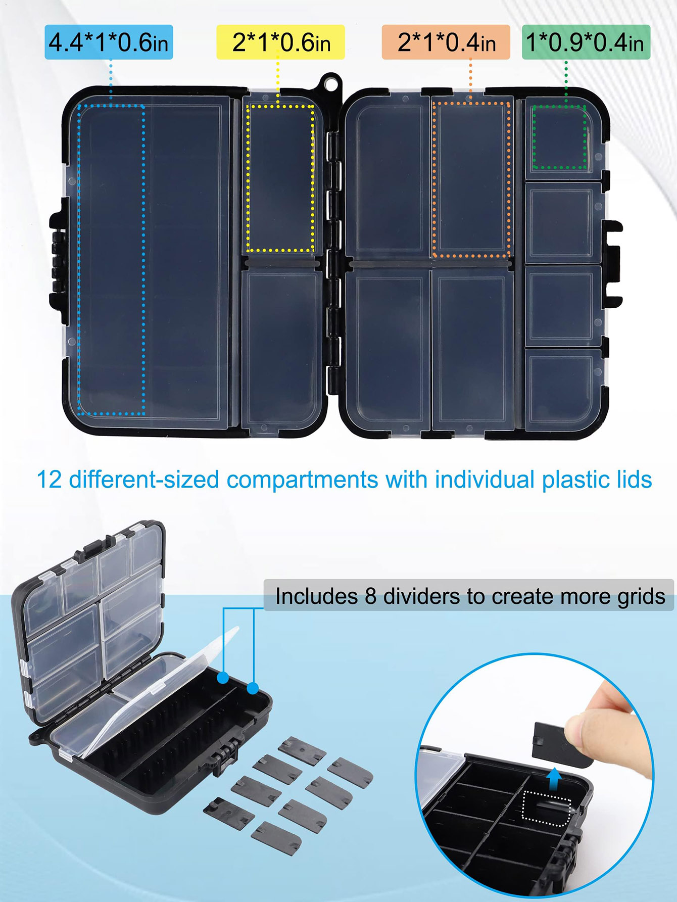 Small Tackle Box Organizer Min - Fishing Kayak Crate บทวิจารณ์และราคา