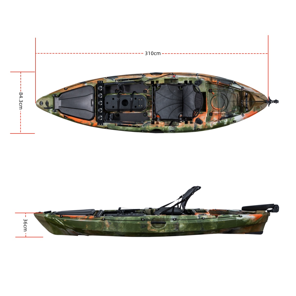 LSF First-class Single Fishing - Fishing Kayak Sit On Top บทวิจารณ์และราคา