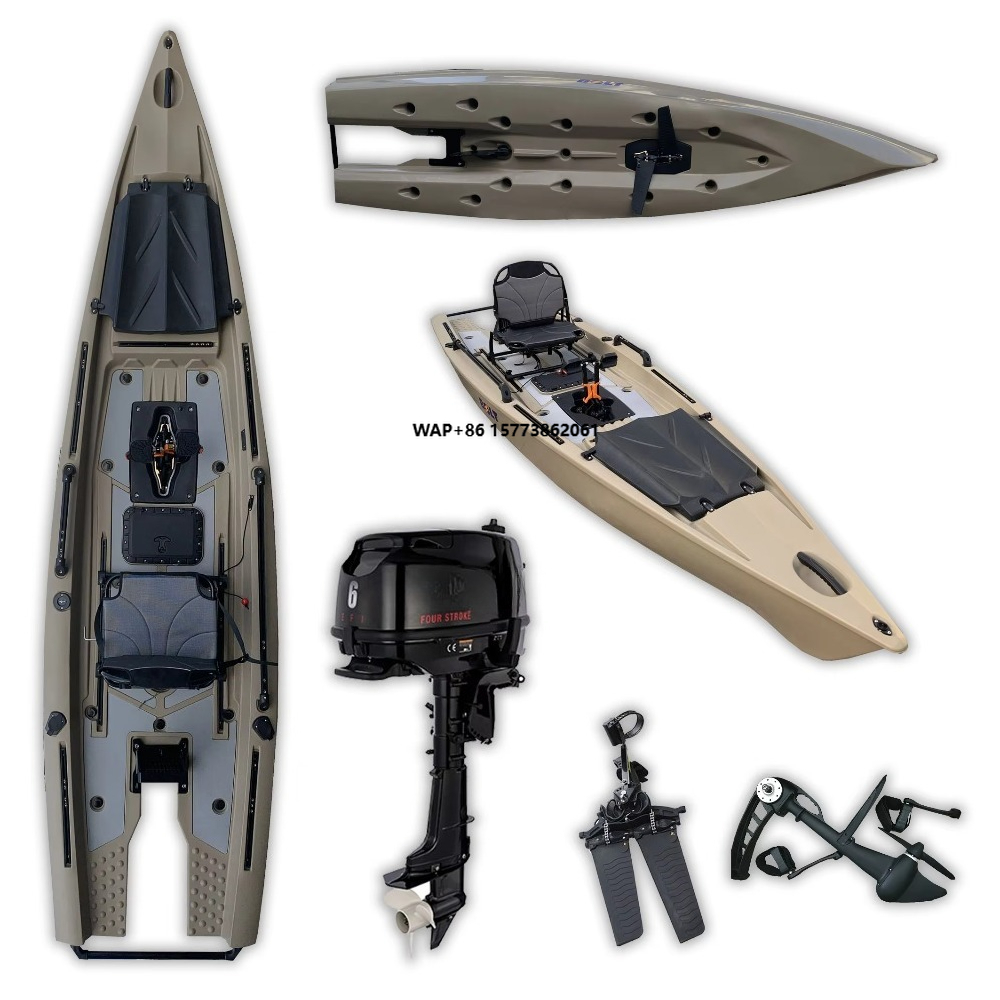 A 6hp 2022 13.12ft Solo Skiff  - Fishing Kayak Pedal Drive บทวิจารณ์และราคา