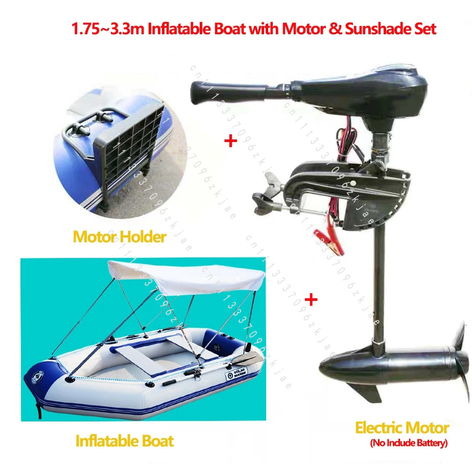 1.75~3.3m Inflatable Boat with - Fishing Kayak Inflatable บทวิจารณ์และราคา