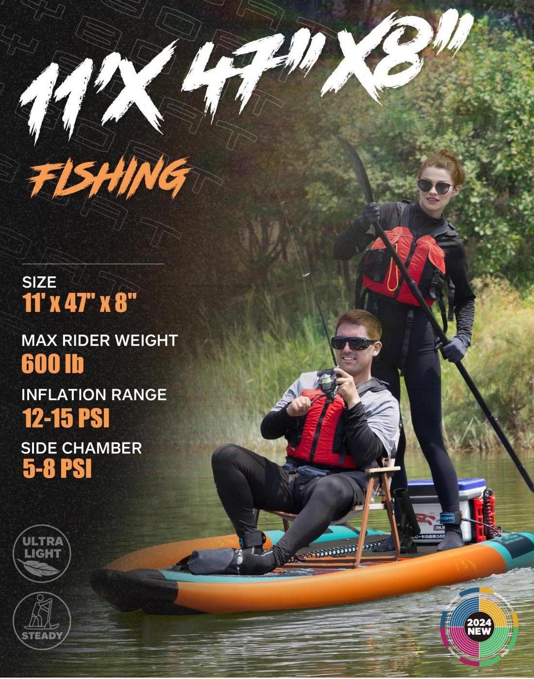 2 Person Inflatable Kayak for  - Fishing Kayak Seat บทวิจารณ์และราคา