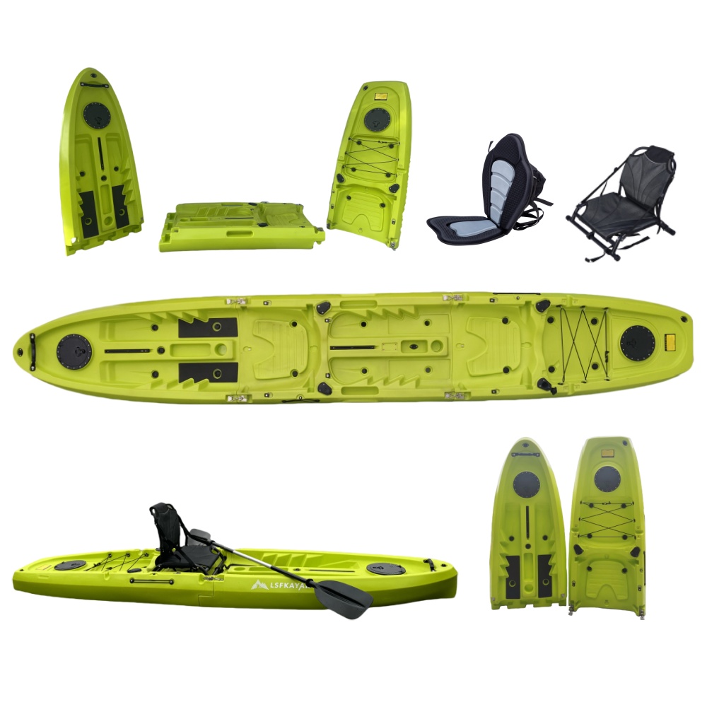 New Modular Tandem Double Sit- - Fishing Kayak Sit On Top บทวิจารณ์และราคา